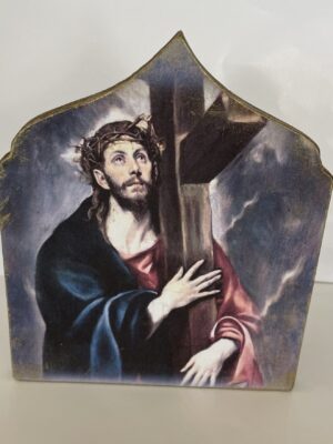 Retablo Jesús carga con la Cruz