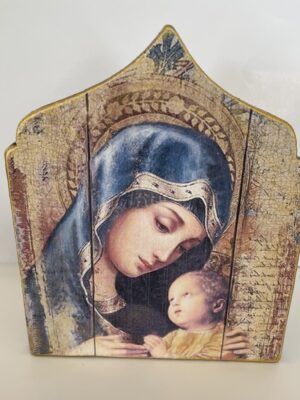 Retablo María con bebe Jesús